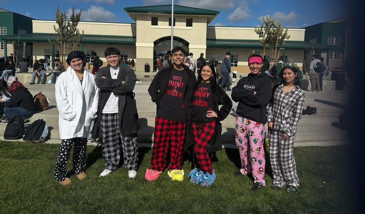 Homecoming candidates participating in day one's PJ day.
Photo courtesy of DHS ASB 