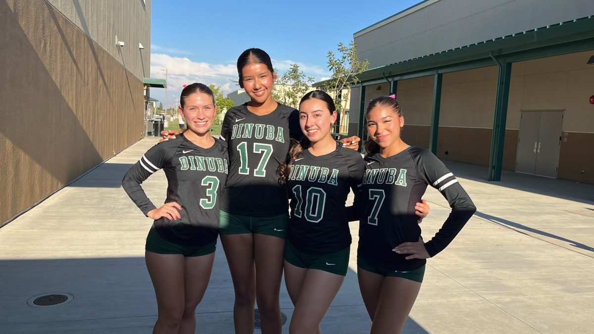 Emma Rico (#3) , Delilah Rangel (#17), Nevaeh Garcia (#7) , and Gisselle Hernandez (#10).