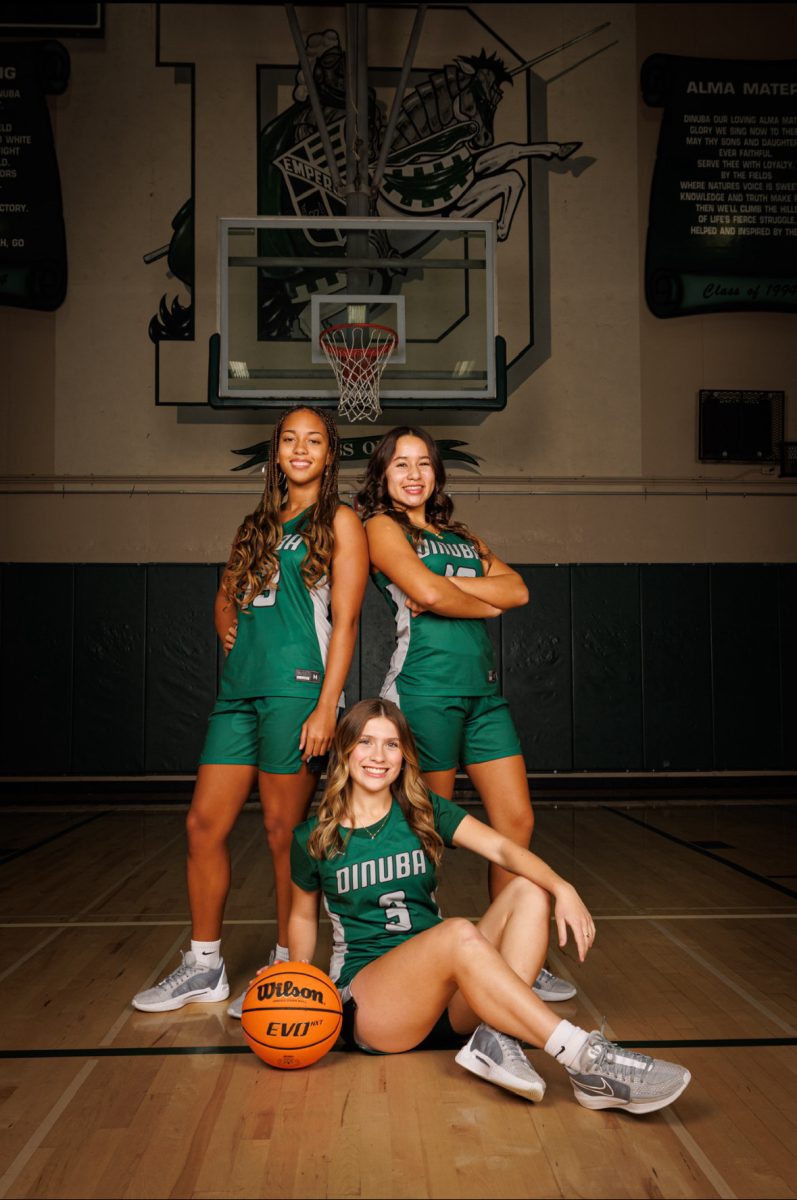 Kathryne Forbes (13), Kaylee Rodiguez (10), and Emma Rico (3) during their junior  year season.