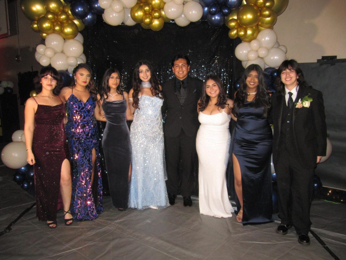 Class of 2026's Senior Counil (from left to right), Bee Martinez, Audrina Del Toro, Savannah Ruiz, Muskaan Thindal, Adrian Villegas, Lezzlie Cortez, Krishi Raman, Dakotah Rios