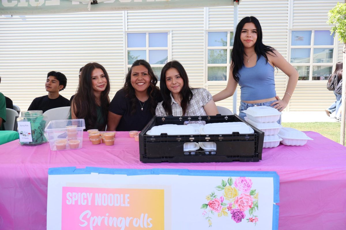Culinary Students selling springrolls