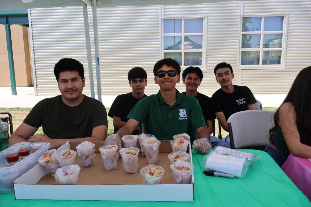 Culinary Students selling pizza bites