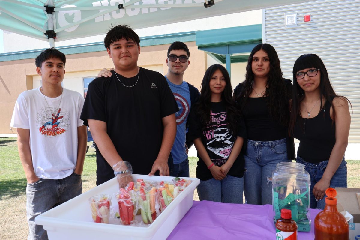 Culinary Students selling fruit cups