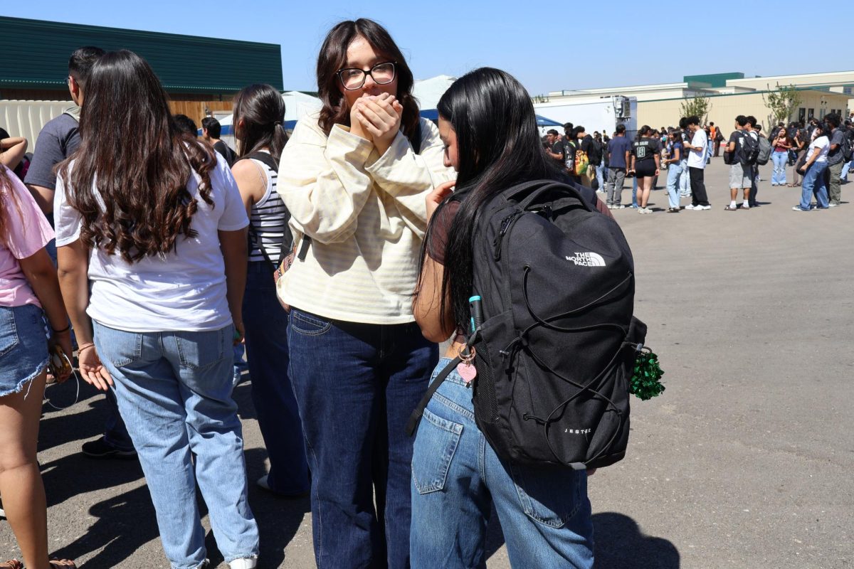 Students waiting in line for Wild Cravings